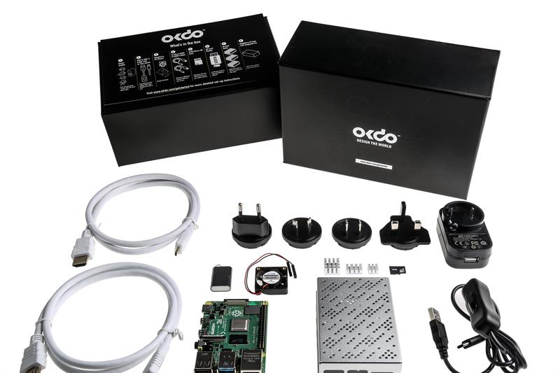 Raspberry Pi 4 Model B 8GB Starter Kit available from OKdo